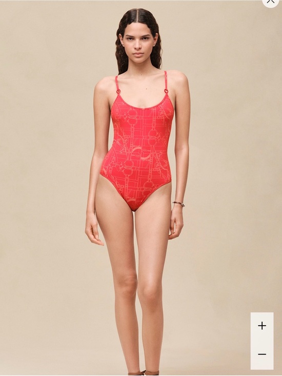 Hermes Other - Hermes Red Patterned One-Piece Swimsuit